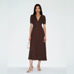Reformation Naira Dress in Colette Dot Size 6